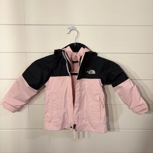 The North Face Toddler Light Pink and Black Fleece Jacket